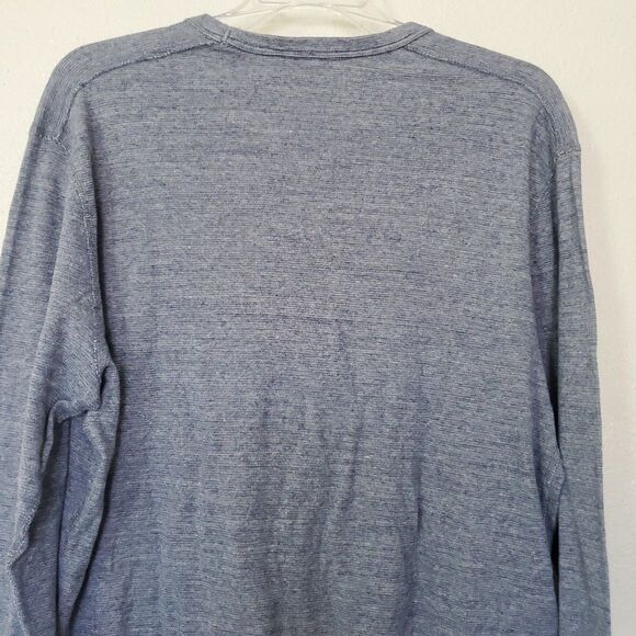 J. Crew Knitted Goods Tee Long Sleeve T-Shirt Heather Blue Color Size Large - Picture 11 of 16